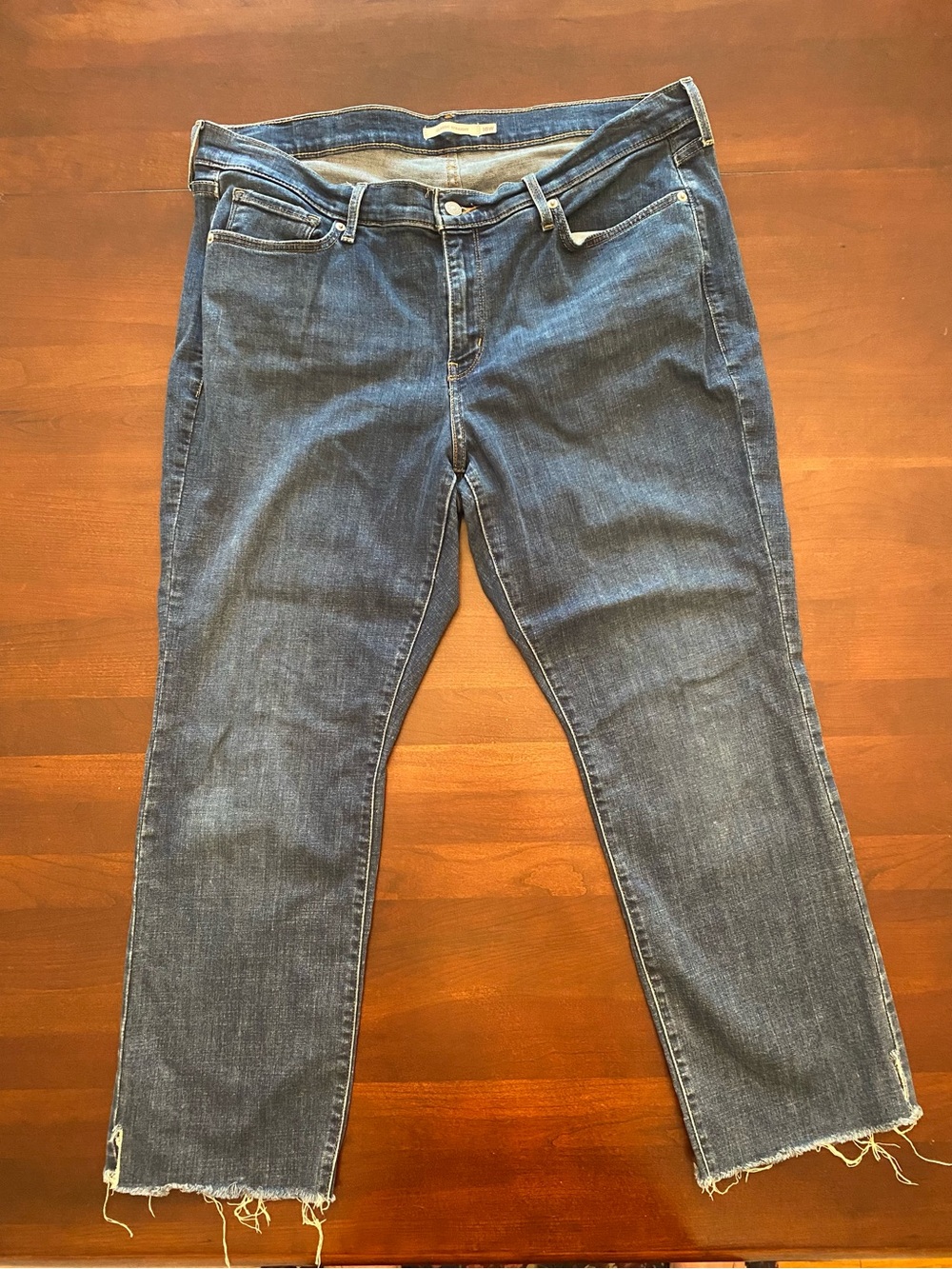 Levi’s straight crop jeans